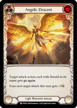 Image of Angelic Descent (Red) [DTD032] (Dusk Till Dawn)  Rainbow Foil