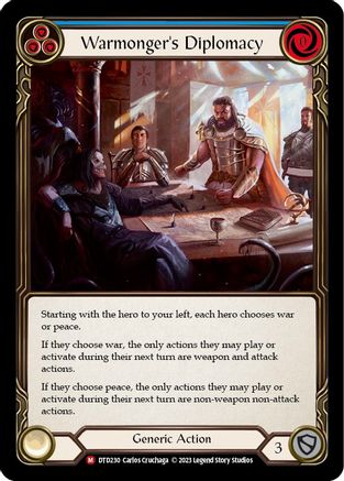 Image of Warmonger's Diplomacy [DTD230] (Dusk Till Dawn)