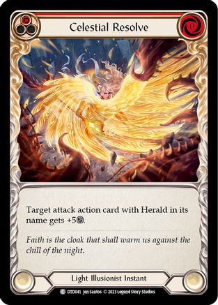 Image of Celestial Resolve (Red) [DTD041] (Dusk Till Dawn)