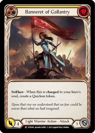 Image of Banneret of Gallantry [DTD049] (Dusk Till Dawn)  Rainbow Foil