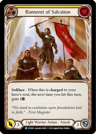 Image of Banneret of Salvation [DTD055] (Dusk Till Dawn)  Rainbow Foil