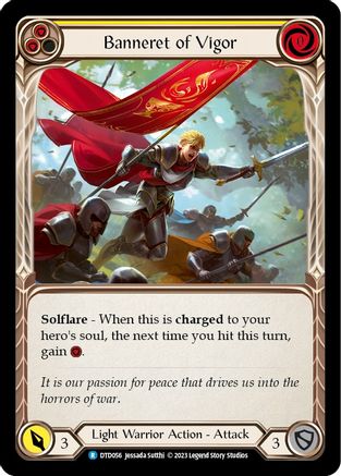 Image of Banneret of Vigor [DTD056] (Dusk Till Dawn)  Rainbow Foil