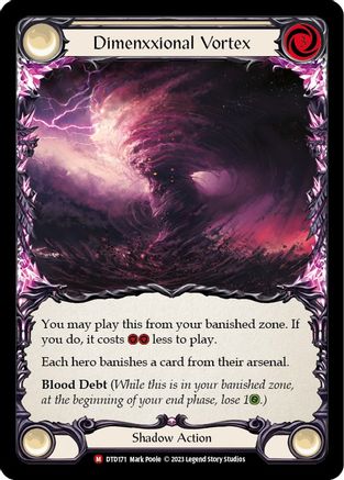 Image of Dimenxxional Vortex [DTD171] (Dusk Till Dawn)  Rainbow Foil