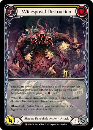 Image of Widespread Destruction (Extended Art) [DTD138] (Dusk Till Dawn)  Rainbow Foil