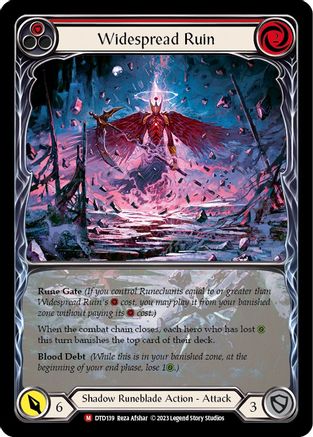 Image of Widespread Ruin (Extended Art) [DTD139] (Dusk Till Dawn)  Rainbow Foil