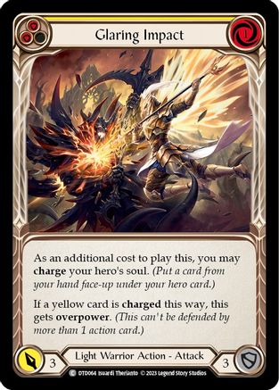 Image of Glaring Impact (Yellow) [DTD064] (Dusk Till Dawn)  Rainbow Foil