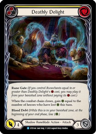 Image of Deathly Delight (Yellow) [DTD144] (Dusk Till Dawn)  Rainbow Foil