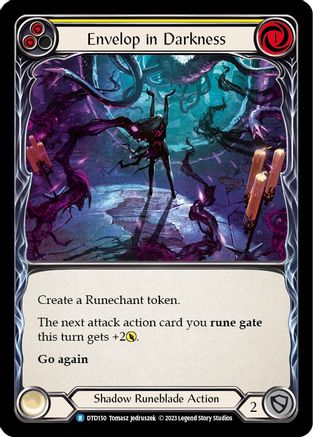Image of Envelop in Darkness (Yellow) [DTD150] (Dusk Till Dawn)  Rainbow Foil