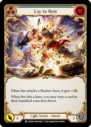 Image of Lay to Rest (Blue) [DTD084] (Dusk Till Dawn)  Rainbow Foil