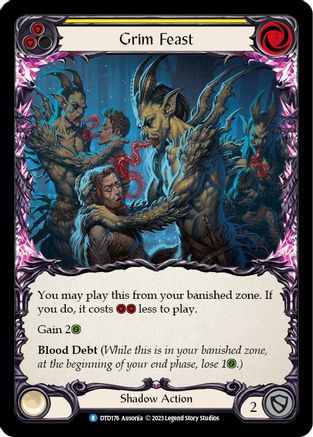 Image of Grim Feast (Yellow) [DTD176] (Dusk Till Dawn)