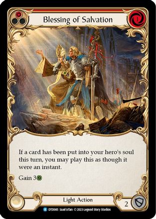 Image of Blessing of Salvation (Red) [DTD085] (Dusk Till Dawn)  Rainbow Foil