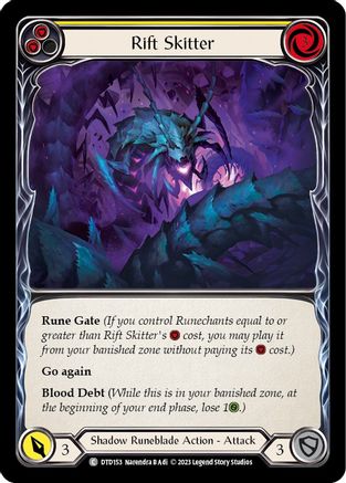 Image of Rift Skitter (Yellow) [DTD153] (Dusk Till Dawn)