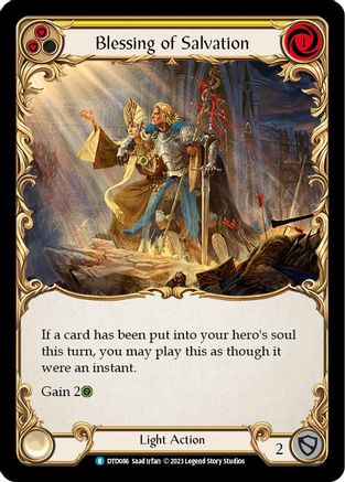 Image of Blessing of Salvation (Yellow) [DTD086] (Dusk Till Dawn)  Rainbow Foil