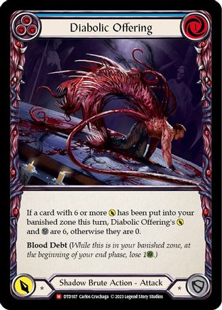 Image of Diabolic Offering [DTD107] (Dusk Till Dawn)  Rainbow Foil