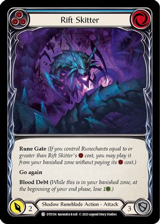 Image of Rift Skitter (Blue) [DTD154] (Dusk Till Dawn)