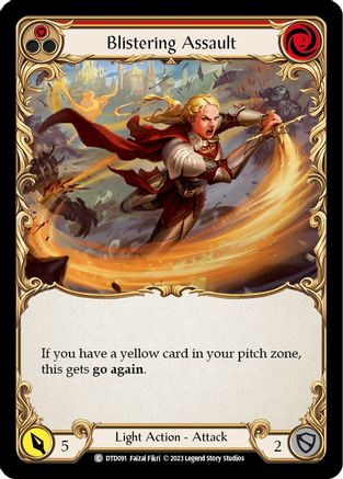 Image of Blistering Assault (Red) [DTD091] (Dusk Till Dawn)  Rainbow Foil