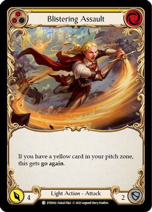 Image of Blistering Assault (Yellow) [DTD092] (Dusk Till Dawn)