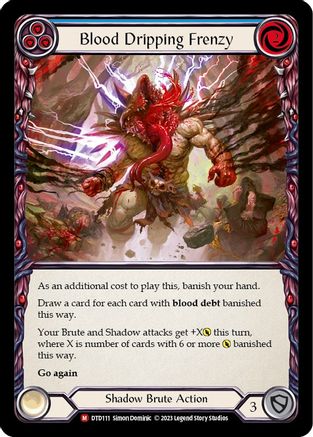 Image of Blood Dripping Frenzy [DTD111] (Dusk Till Dawn)  Rainbow Foil