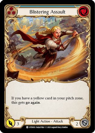 Image of Blistering Assault (Blue) [DTD093] (Dusk Till Dawn)  Rainbow Foil