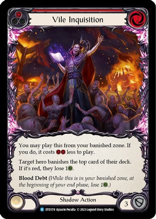 Image of Vile Inquisition (Red) [DTD178] (Dusk Till Dawn)