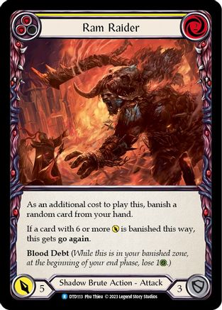 Image of Ram Raider (Yellow) [DTD113] (Dusk Till Dawn)  Rainbow Foil