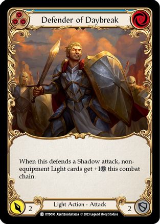Image of Defender of Daybreak (Blue) [DTD096] (Dusk Till Dawn)