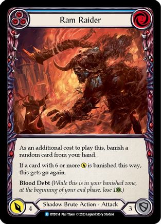 Image of Ram Raider (Blue) [DTD114] (Dusk Till Dawn)  Rainbow Foil