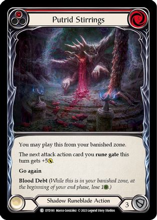 Image of Putrid Stirrings (Red) [DTD161] (Dusk Till Dawn)  Rainbow Foil