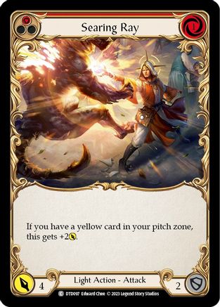 Image of Searing Ray (Red) [DTD097] (Dusk Till Dawn)  Rainbow Foil