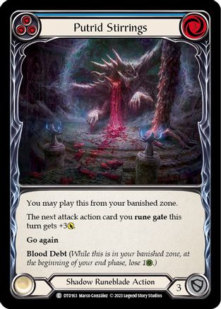 Image of Putrid Stirrings (Blue) [DTD163] (Dusk Till Dawn)  Rainbow Foil