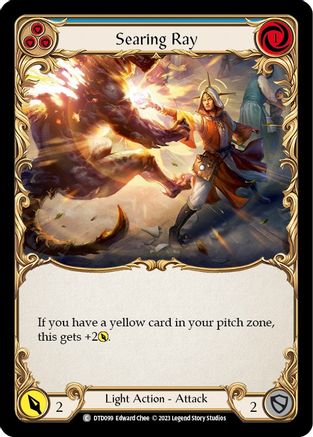 Image of Searing Ray (Blue) [DTD099] (Dusk Till Dawn)  Rainbow Foil