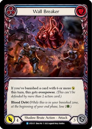 Image of Wall Breaker (Blue) [DTD117] (Dusk Till Dawn)  Rainbow Foil