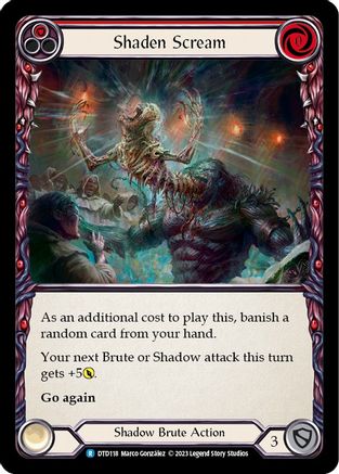 Image of Shaden Scream (Red) [DTD118] (Dusk Till Dawn)