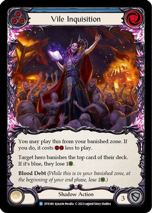 Image of Vile Inquisition (Blue) [DTD180] (Dusk Till Dawn)  Rainbow Foil