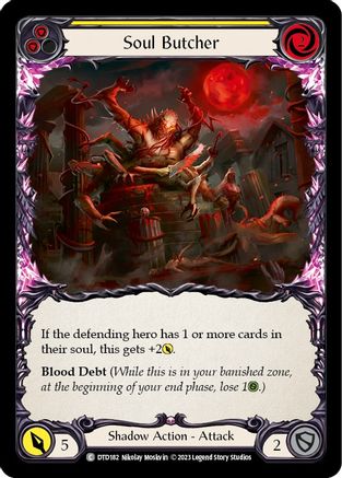Image of Soul Butcher (Yellow) [DTD182] (Dusk Till Dawn)  Rainbow Foil