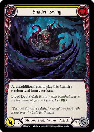 Image of Shaden Swing (Yellow) [DTD125] (Dusk Till Dawn)  Rainbow Foil