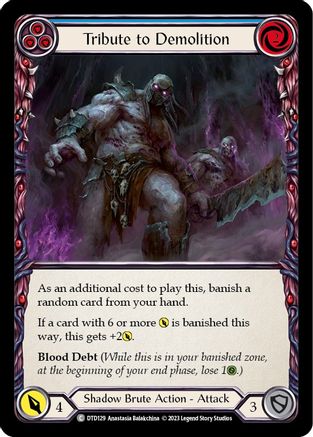 Image of Tribute to Demolition (Blue) [DTD129] (Dusk Till Dawn)  Rainbow Foil