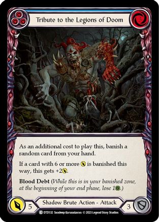 Image of Tribute to the Legions of Doom (Blue) [DTD132] (Dusk Till Dawn)  Rainbow Foil