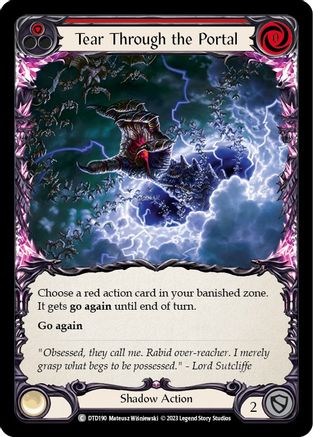 Image of Tear Through the Portal (Red) [DTD190] (Dusk Till Dawn)  Rainbow Foil