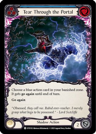 Image of Tear Through the Portal (Blue) [DTD192] (Dusk Till Dawn)  Rainbow Foil