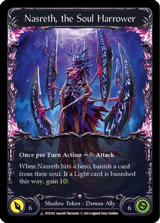 Image of Nasreth, the Soul Harrower (Marvel) [DTD193-CF] (Dusk Till Dawn)  Cold Foil
