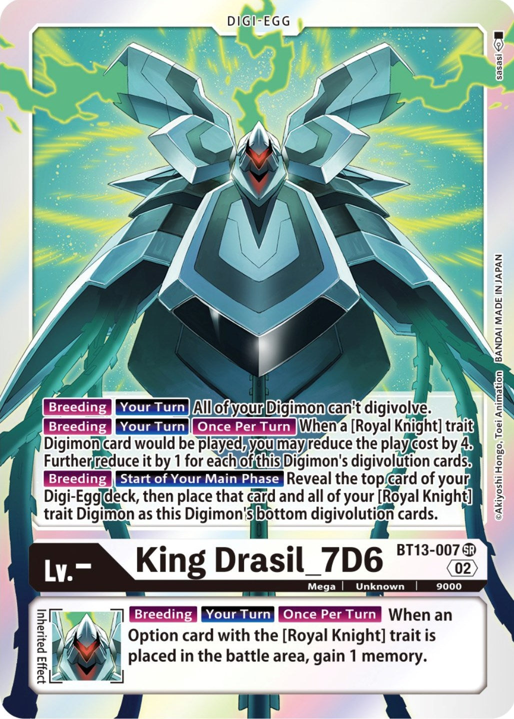 Image of King Drasil_7D6 [BT13-007] [Versus Royal Knights Booster]