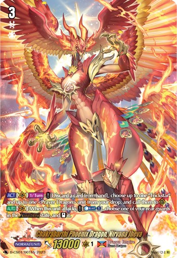 Image of Chakrabarthi Phoenix Dragon, Nirvana Jheva (D-CS01/001EN) [Deluxe Collector's Set 01: Vanguard Deluxe]