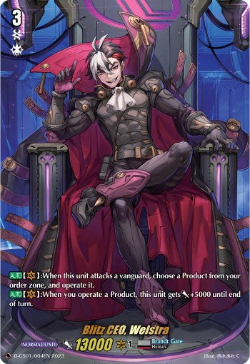 Image of Blitz CEO, Welstra (D-CS01/004EN) [Deluxe Collector's Set 01: Vanguard Deluxe]