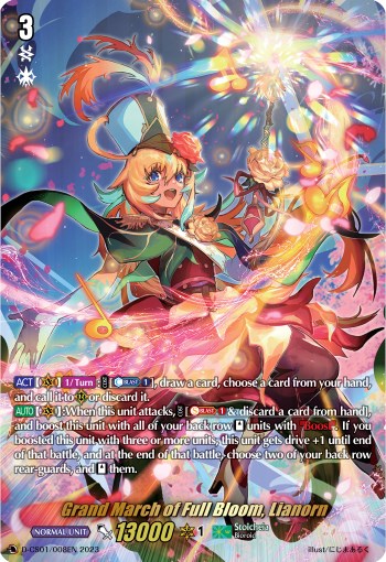 Image of Grand March of Full Bloom, Lianorn (D-CS01/008EN) [Deluxe Collector's Set 01: Vanguard Deluxe]