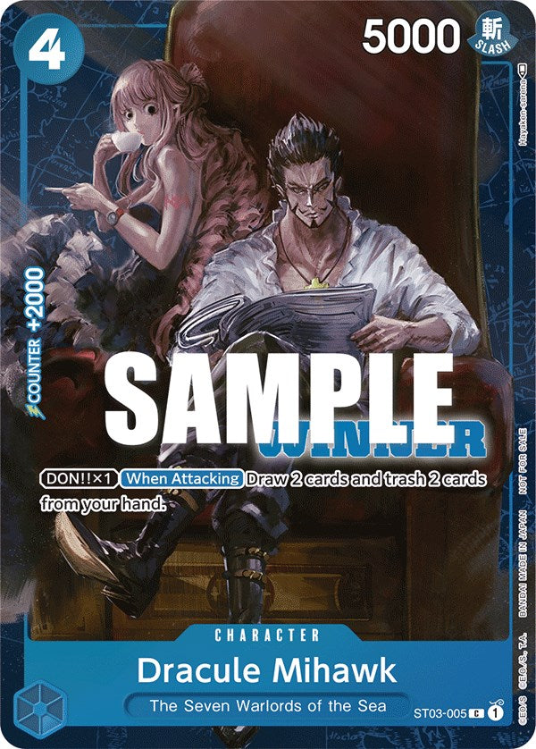 Image of Dracule Mihawk (Tournament Pack Vol. 4) [Winner] [One Piece Promotion Cards]