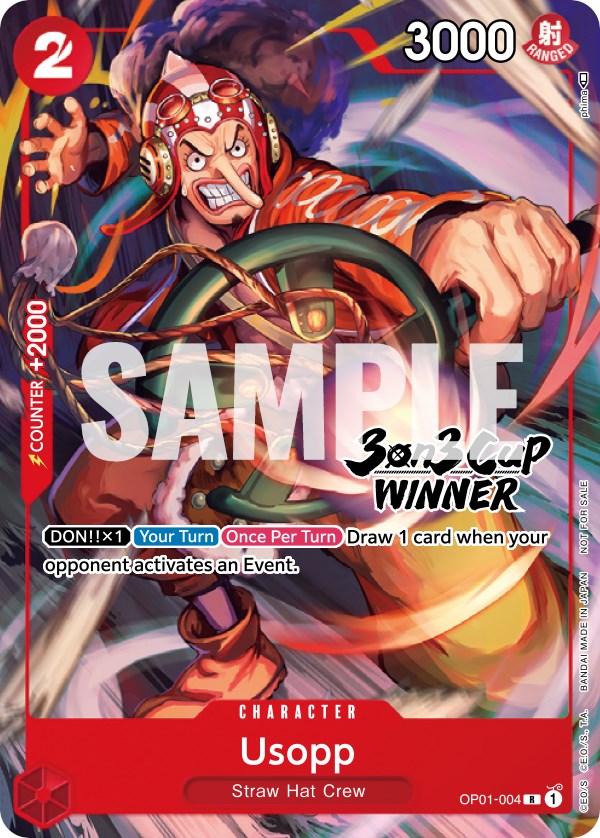 Image of Usopp (3-on-3 Cup) [Winner] [One Piece Promotion Cards]