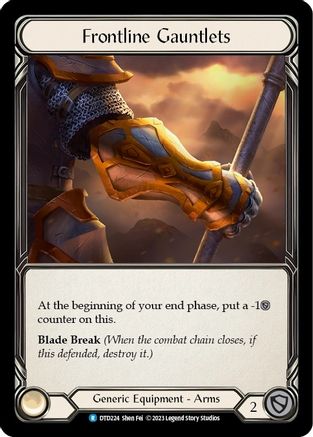 Image of Frontline Gauntlets [DTD224] (Dusk Till Dawn)  Cold Foil