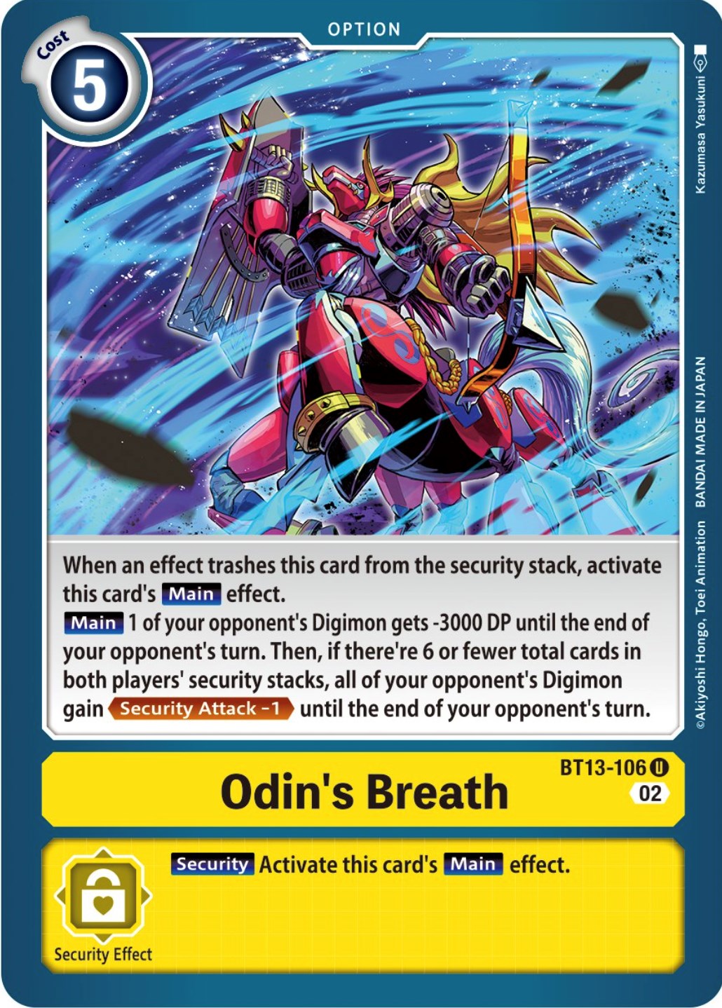 Image of Odin's Breath [BT13-106] [Versus Royal Knights Booster]