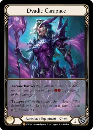 Image of Dyadic Carapace (Extended Art) [DTD211] (Dusk Till Dawn)  Cold Foil